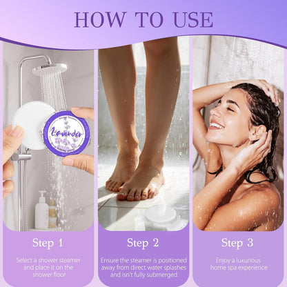 8 Pcs Shower Steamers Aromatherapy: Birthday Gifts for Women Mom Teen Girl Friends Sister, Self Care with Natural Essential Oils Relaxation Home SPA Travel Holidays, Spa Day Essentials for Adults