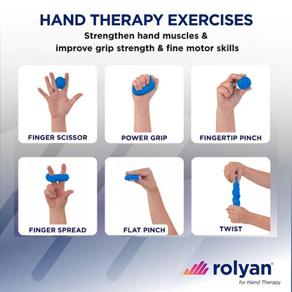 Sammons Preston Therapy Putty, Therapeutic Hand Exerciser, Theraputty for Finger and Hand Rehabilitation, Exercise Putty to Improve Hand Grip Strength, Occupational Therapy, 4 Ounce, Firm, Blue