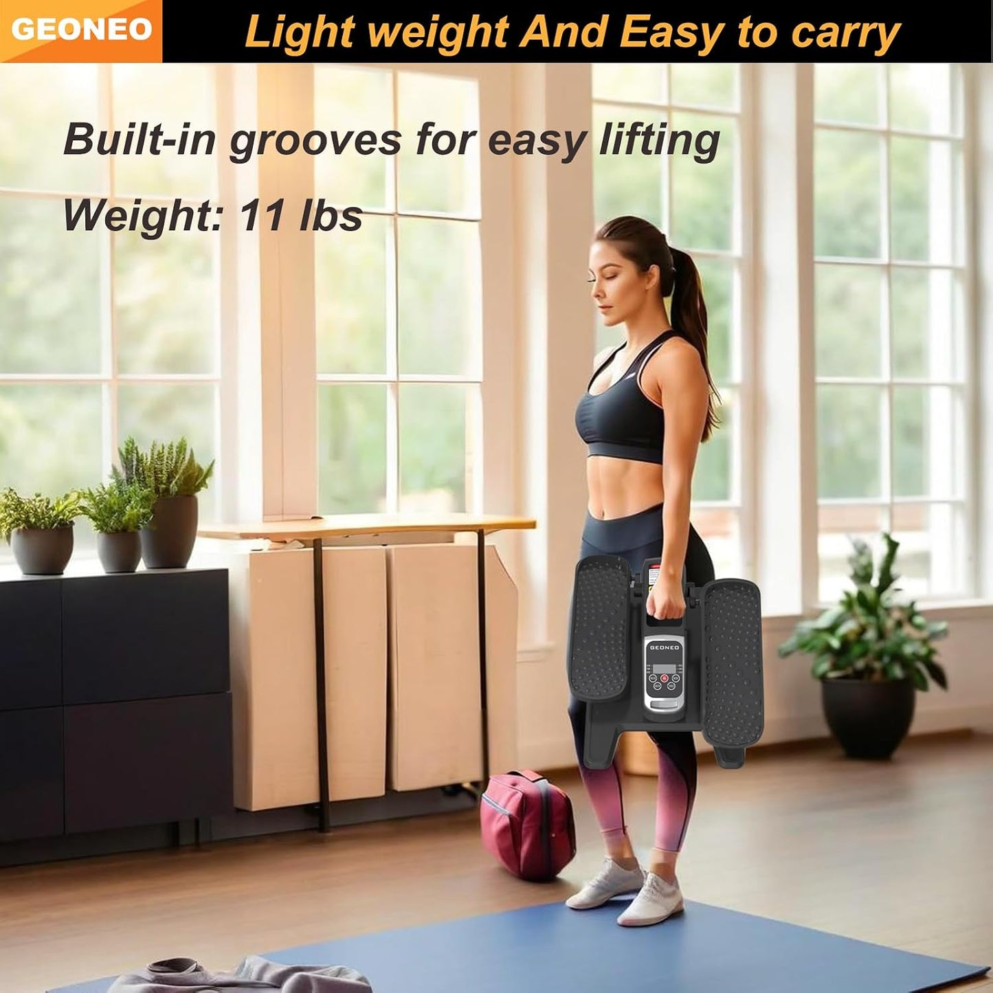 Under Desk Elliptical Machine, Electric Elliptical Exerciser for Senior, Quiet & Small Electric Seated Pedal Exerciser for Home with Monitor, Remote Control & 12 Adjustable Speeds