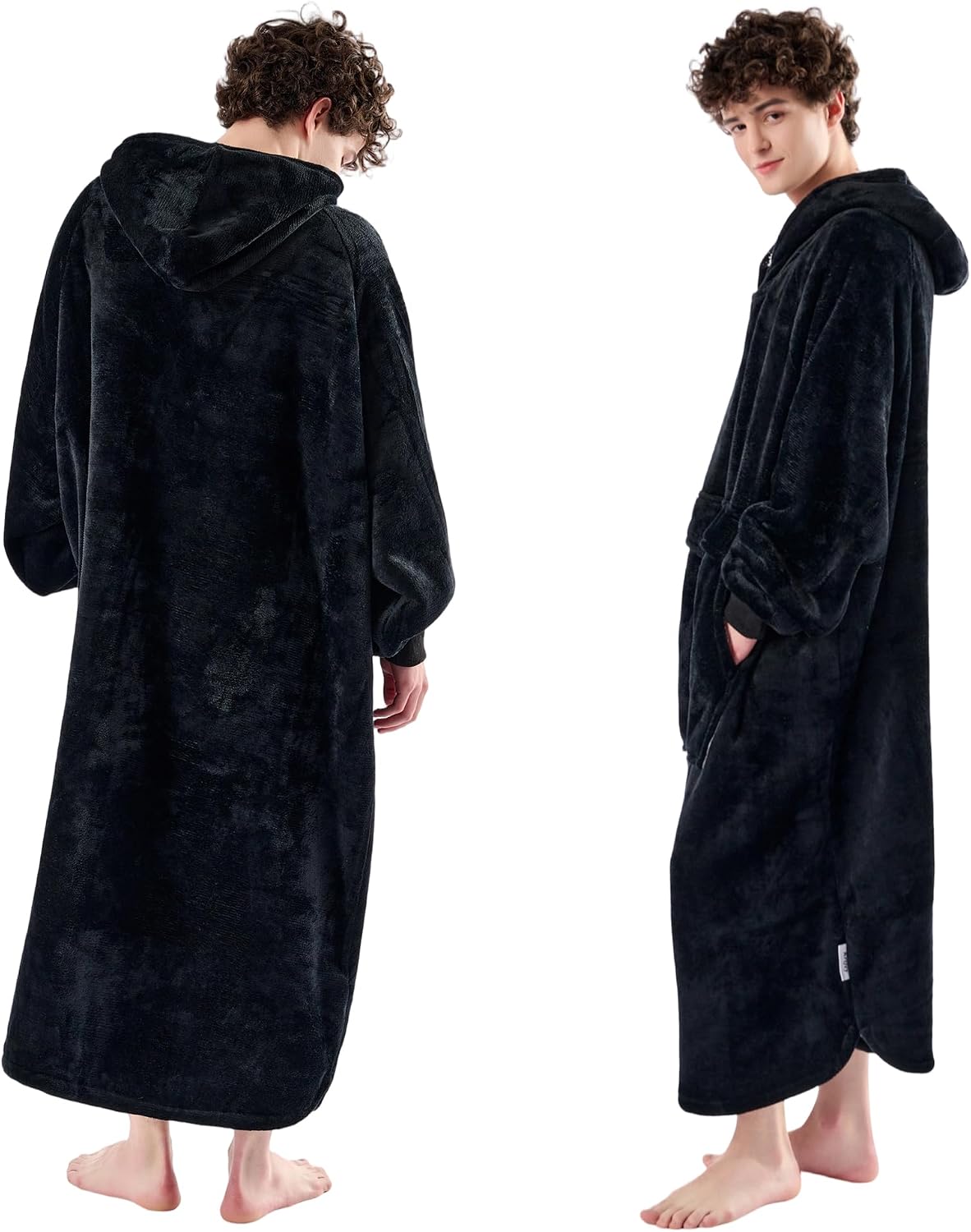 Krifey Wearable Blanket Hoodie, Oversized Sherpa Hooded Blanket for Adults | Soft sherpa fleece with sleeves and pocket; oversized fit for lounging, WFH, camping, Christmas and white elephant gifts.