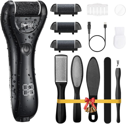 Electric Foot Callus Remover, Rechargeable Electronic Foot File Pedicure Kits, Electric Callus Remover for Feet, Foot Scrubber Dead Skin Remover, Professional Foot Care for Dead Skin Ideal Gift