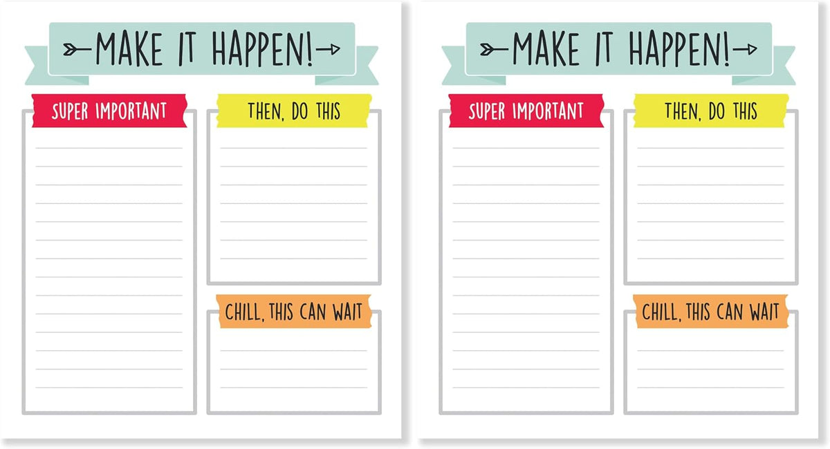 Carson Dellosa Aim High To Do List Notepad―5.75" x 6.25" Paper Stationery, Daily Checklist, Goals, Reminders, Notes, Motivational Organizer (50 sheets)