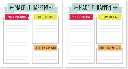 Carson Dellosa Aim High To Do List Notepad―5.75" x 6.25" Paper Stationery, Daily Checklist, Goals, Reminders, Notes, Motivational Organizer (50 sheets)