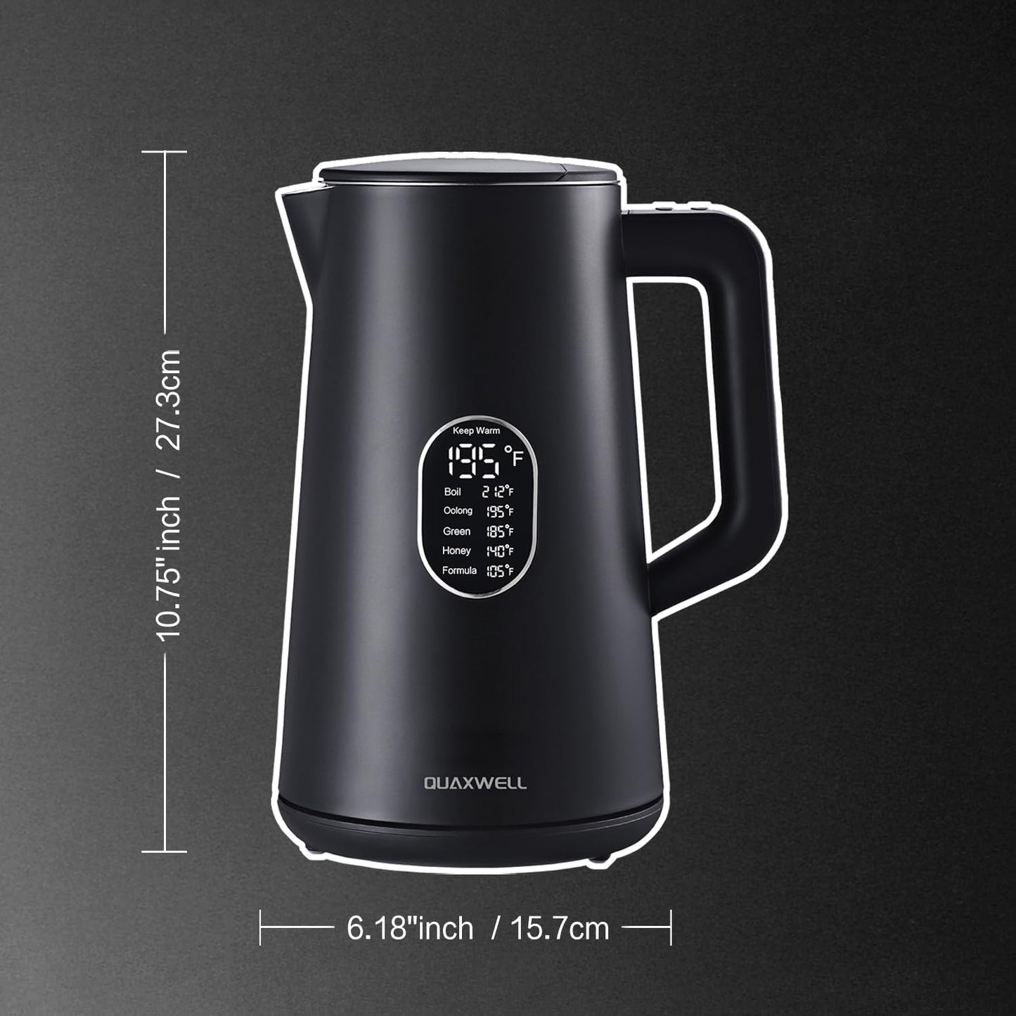 1.5L Electric Kettle Temperature Control, Green