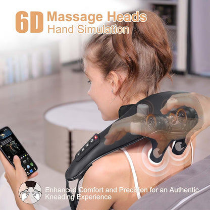 MASGRE Shiatsu Neck and Shoulder Massager with Heat for Pain Relief