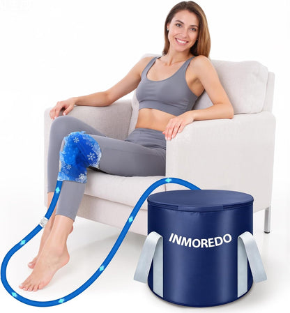 Cold Therapy Machine, Programable Ice Therapy Machine, for Knee Replacement, Post-Surgery Recovery, ACL for Sports Injuries, Sprains, Reduce Swelling, Knee Pad