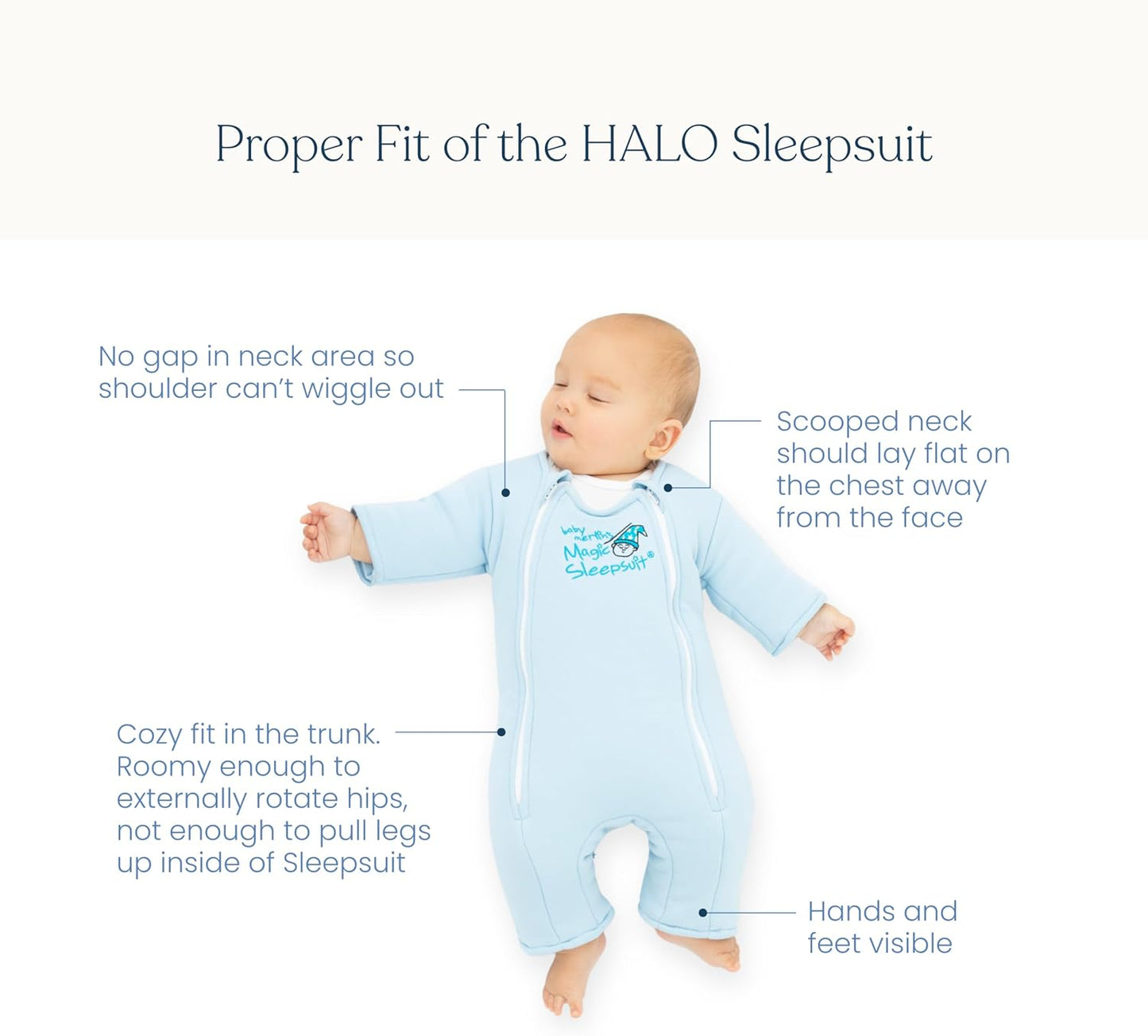 Magic Sleepsuit Baby Merlin's Cotton Baby Swaddle Transition Product