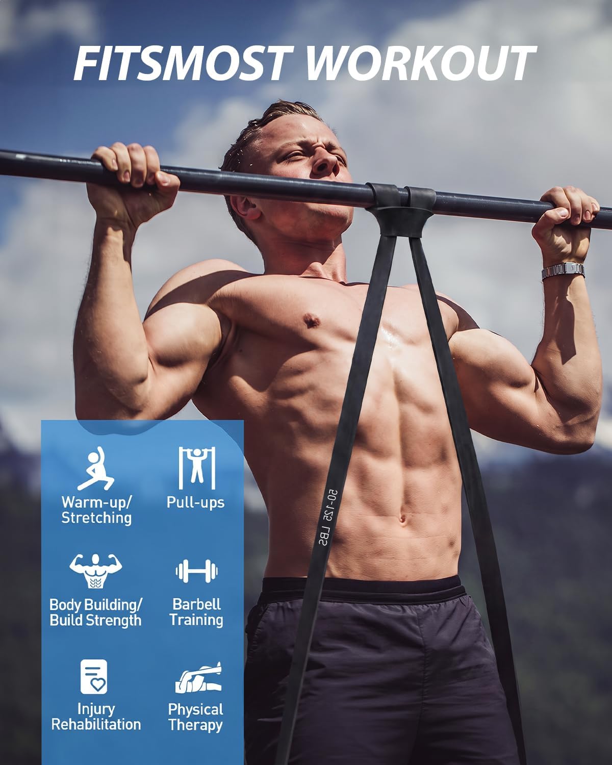 Dapofajo Resistance Bands for Working Out: 5-Level Anti-Snap Silicone Bands