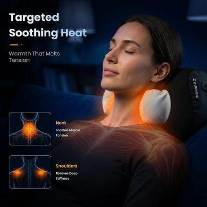2026 Upgraded Neck Massager Pillow with Heat, Neck & Shoulder Massager with 3 Modes & 3 Intensities, Deep Tissue Kneading Device for Muscle Tension Relief, Best Gift for Women Men Parents Christmas
