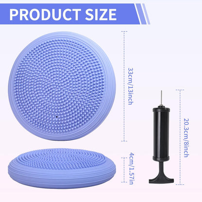 Wobble Cushion Wiggle Seat Balance Disc Board for Sensory Seating, Flexible Balance Pad for Posture & Core Training, Stability Wobble Disc for Home Office Gym and Physical Therapy