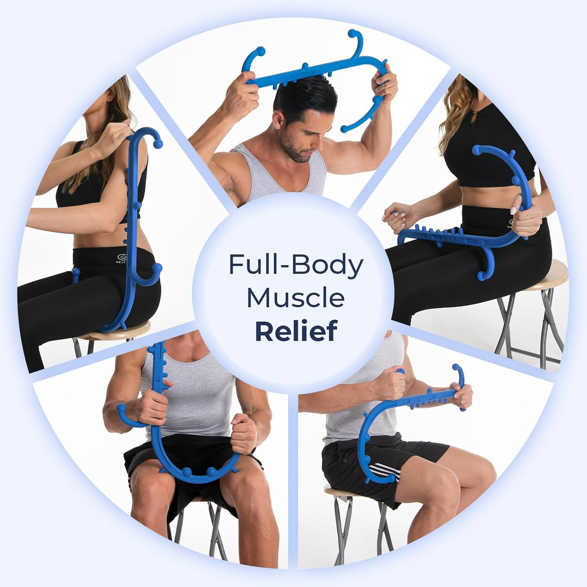 Ranarose Deep Tissue Back & Neck Massager for Body Muscle Pain Relief