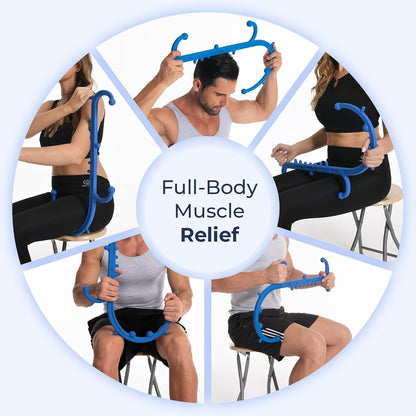 Ranarose Deep Tissue Back & Neck Massager for Body Muscle Pain Relief