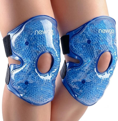 NEWGO Ice Pack for Knee Pain Relief, FSA Eligible Cold Pack Gel Ice Packs for Knee Replacement Surgery, Arthritis, Swelling, Bruises - 2 Pack
