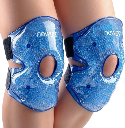 NEWGO Ice Pack for Knee Pain Relief, FSA Eligible Cold Pack Gel Ice Packs for Knee Replacement Surgery, Arthritis, Swelling, Bruises - 2 Pack