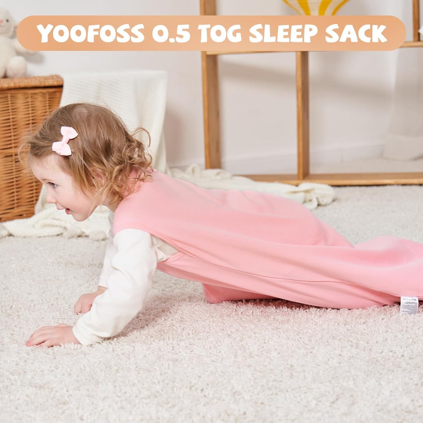 Yoofoss Baby Sleep Sack Baby Wearable Blanket 100% Cotton 2-Way Zipper Toddler Sleeping Sack