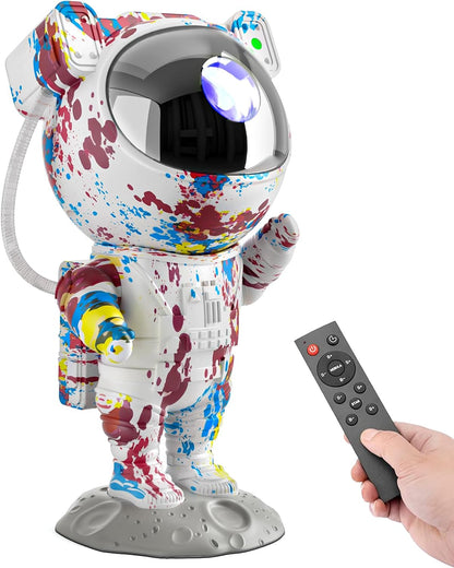 Star Projector Galaxy Night Light - Astronaut Space Projector, Starry Nebula Ceiling LED Lamp with Timer and Remote, Kids Room Decor Aesthetic, for Christmas & Birthdays