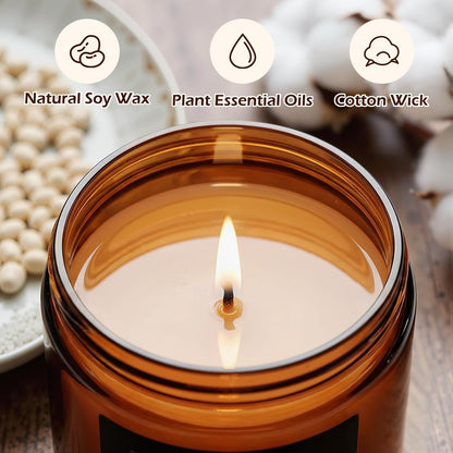 Scented Candles Set, 4 Pack Soy Candles for Home Scented, Candle Gifts for Women Men, 28oz 200 Hours Burn, Scents of Pineapple Cocktail/Coconut Vanilla/Pink Sands/Bahamian Breeze