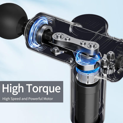 LEERCON Massage Gun Deep Tissue, Silent Motor and Portable Massage Gun with 4 Interchangeable Heads for Deep Muscle Relief and Relaxation, Relax Gift