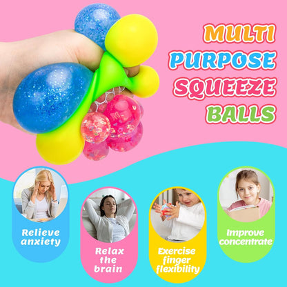 36 Pack Stress Balls, Squishy Balls, Squishy Fidget Stress Relief