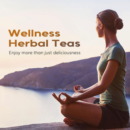 FullChea - Rooibos Tea Bags, 60 Counts - Premium South African Natural Rooibos - Non-GMO - Caffeine-Free - Antioxidant-Rich & Supports Digestion