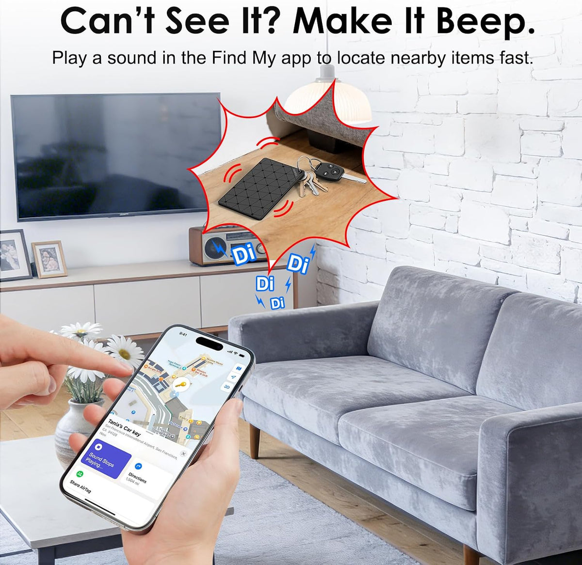Wallet Tracker for Apple Find My, [Apple MFi Certified], iOS Only