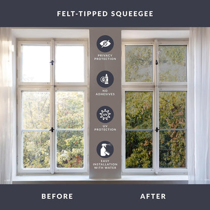 Blackout Light Effects Window Privacy Film by Artscape - Light Blocking Blackout Film, Static Cling, Full Coverage Privacy, Light Control, Helps Create a Calm, Focused Space - 17.72 x 72 Inch
