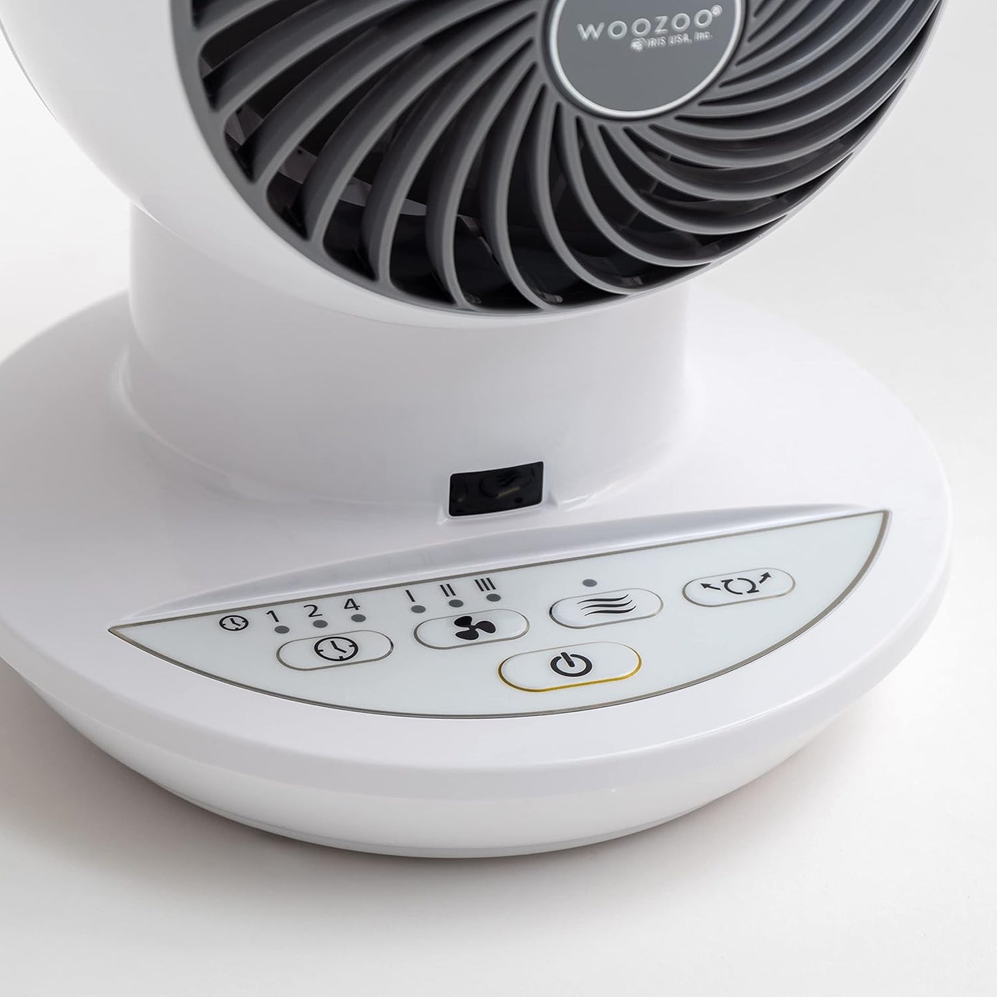 IRIS USA WOOZOO Air Circulator Fan with Remote, Oscillating, 5 Speeds, 82ft Max Air Distance, 90° Adjustable Tilt, 30db Quiet Motor, Small Fan for Bedroom, Office, Dorm, White