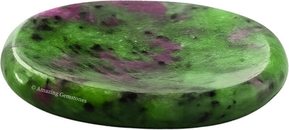 Amazing Gemstone Labradorite Thumb Worry Stone, Anxiety Stone, Healing Crystals - Piedra Crystal Fidget for Gift, Meditation, Calming, Relaxation, Stress Relief - Colors A