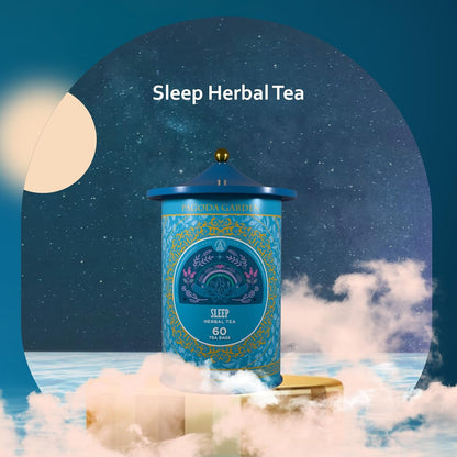 Life Plus Style Gourmet Pagoda Garden Chamomile Lavender Herbal Tea Caffeine Free Hot or Iced Floral Blend Natural Delicious Sleep Tea 60 Tea Bags