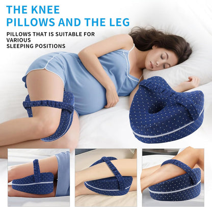 Vertdens Leg Pillow, Knee Pillow for Side Sleepers, Leg Pillows for Sleeping, Knee Cushion for Sleeping,Suitable for Relieving Leg, Back, Knee Pain
