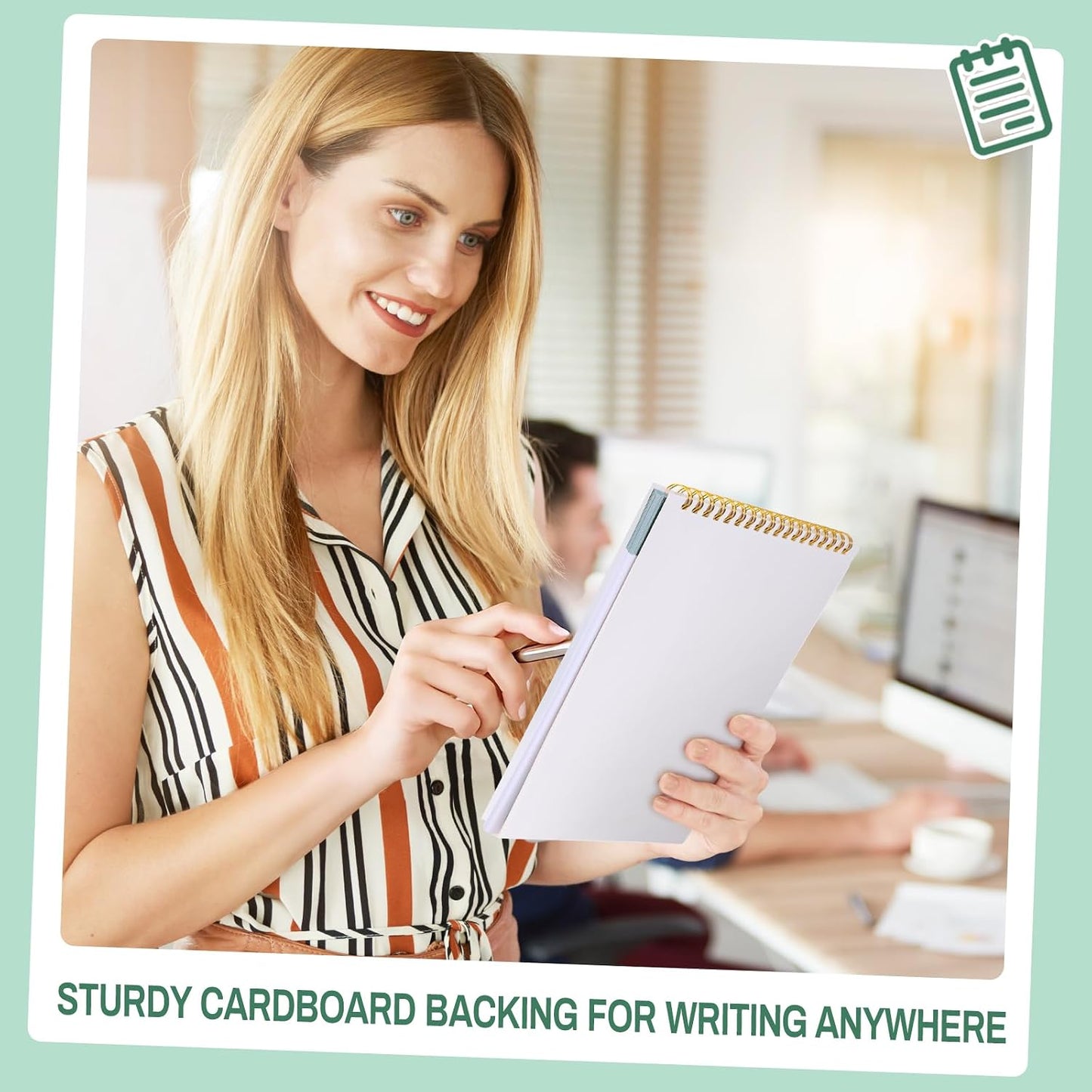 to Do List Notepad, Undated Daily Planner, 120 Pages, 6.7 x 9.8 in | 100 GSM FSC Paper, Plastic Cover, Spiral Bound, Tear-Off Pages, Task Checklist Layout For Home Office School Supplies
