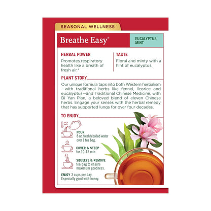 Traditional Medicinals Breathe Easy Eucalyptus Mint, 16 Tea Bags