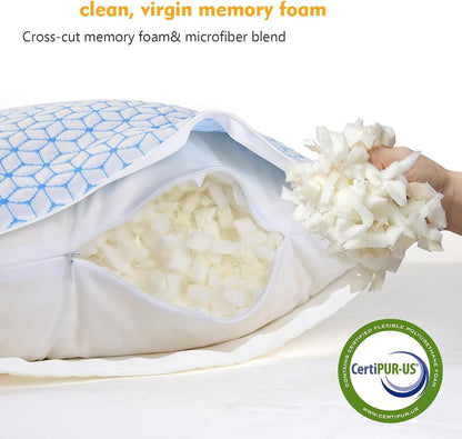 Love Attitude King Size Pillows, Shredded Memory Foam Pillows King
