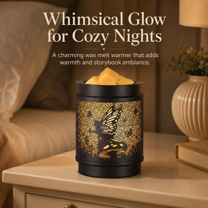 kobodon Wax Melt Warmer Metal Wax Warmer for Scented Wax Electric Fragrance Candle Oil Burner 2 in 1 Wax Melts as Gifts for Moms Grandma Women Girls(Sunflower)