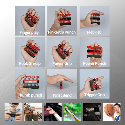 GM2 Grip Exerciser, Hand Exerciser, Finger Exerciser. 9lb(Black) 7lb(Red) 5lb(Blue)