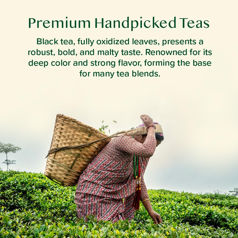 VAHDAM, Assorted Black Tea Loose Leaf Tea Gift Set (10 Flavors) Gift Ideas for Women & Men | Directly Sourced From Assam and Darjeeling | Resealable Ziplock Pouch