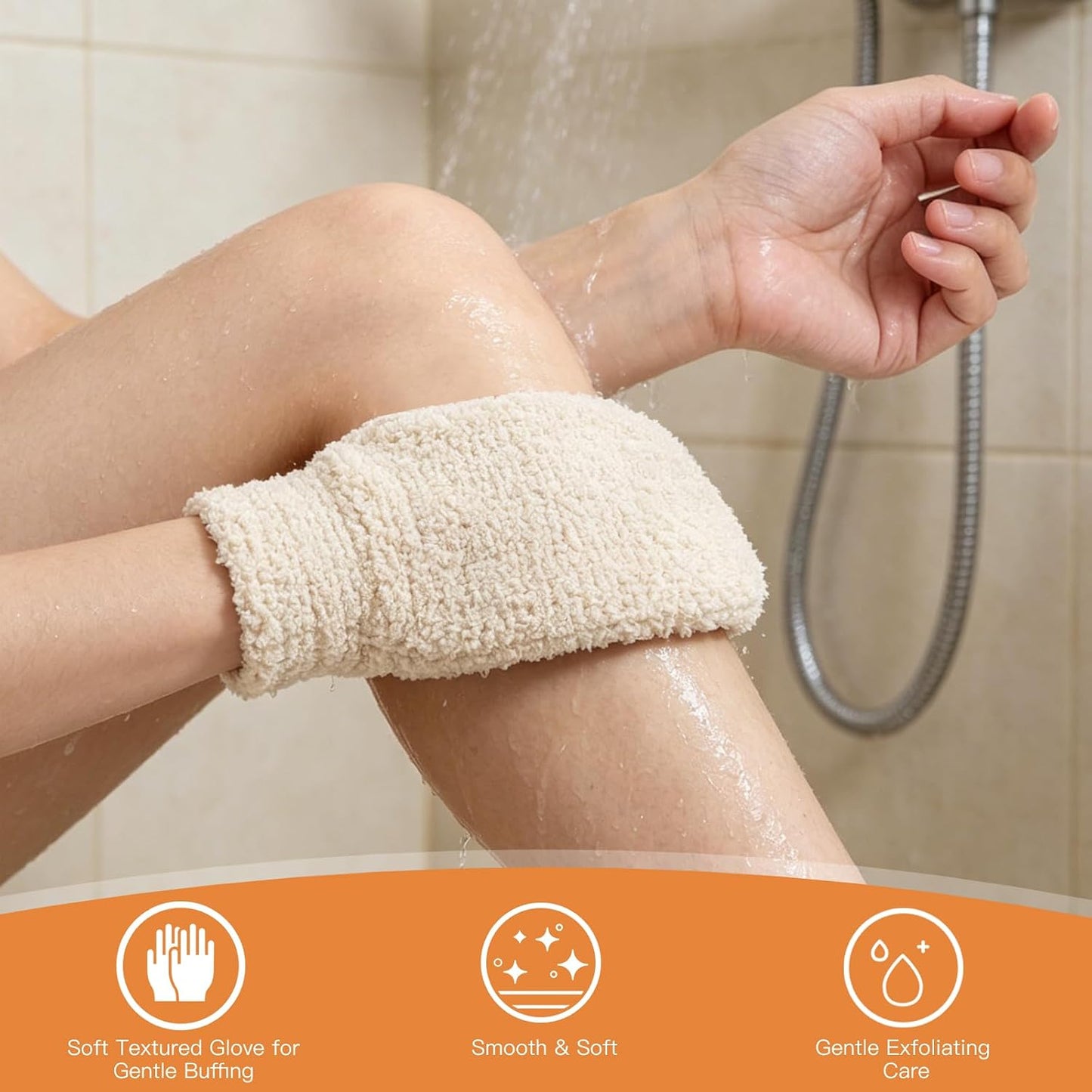 Dry Brushing Body Brush, 4Pcs Shower Exfoliating Brush, Women & Men