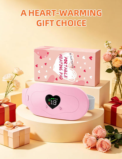Glyduny Portable Heart Heating Pads, Electric Cordless Heat Pad