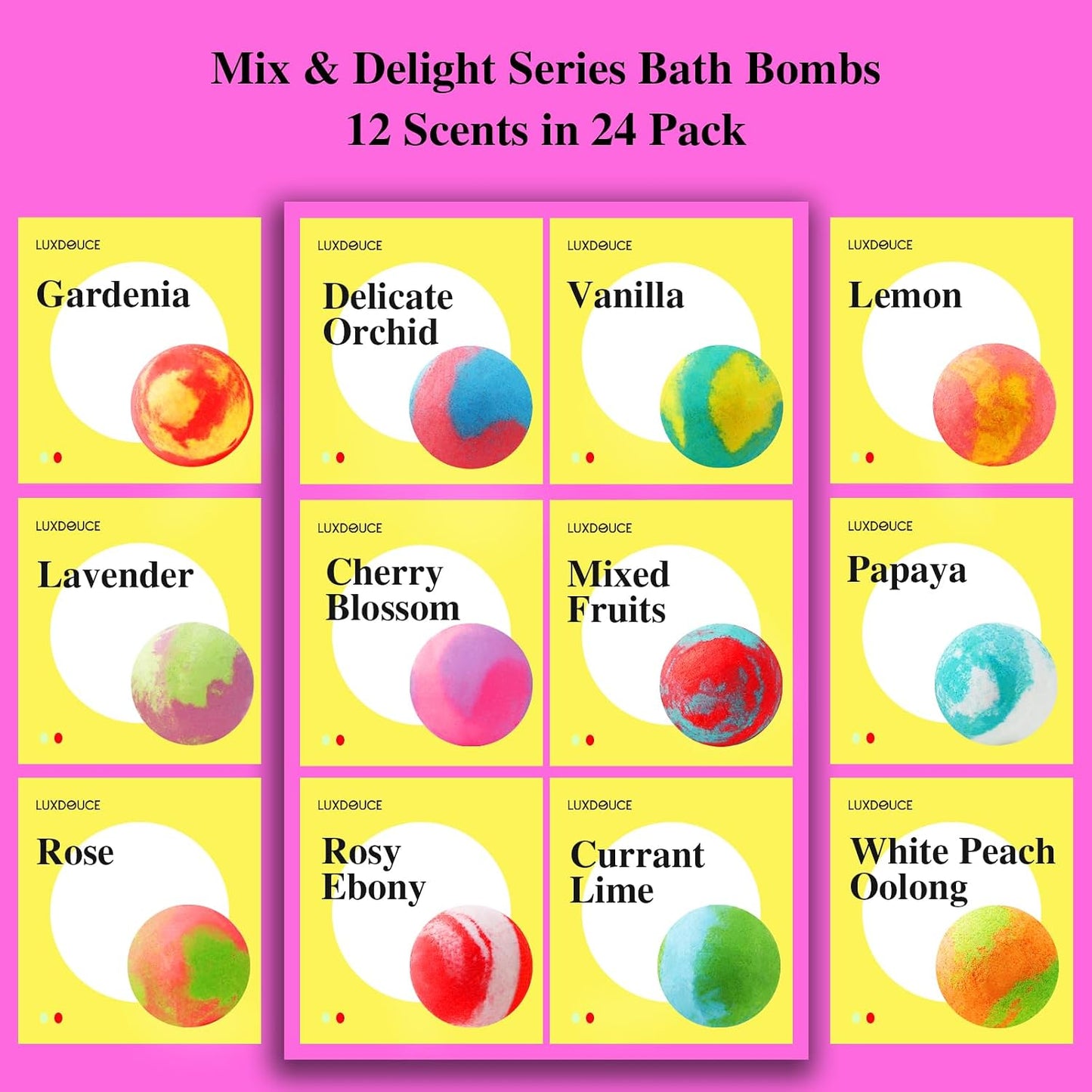 48 Pack Bath Bombs Gift Set for Women, Mother’s Day Gift for Mom