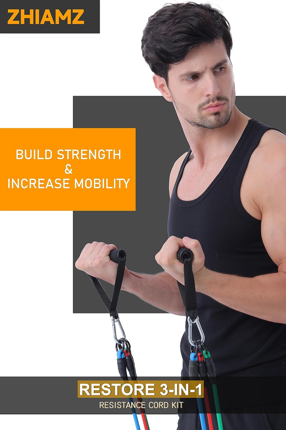 Resistance Bands with Handles, Exercise Bands with Handles, Door Anchor