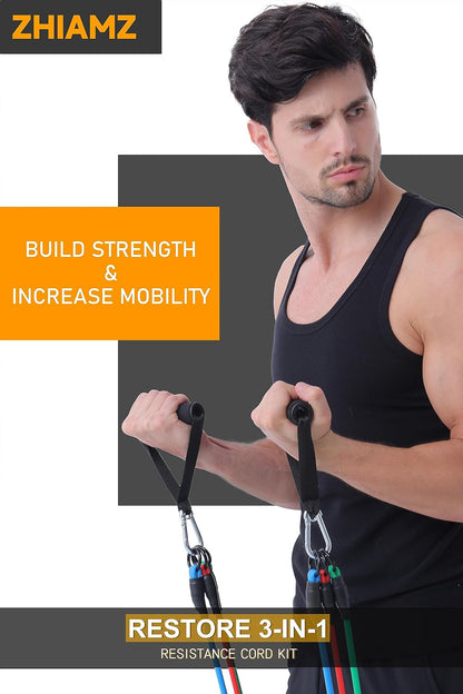 Resistance Bands with Handles, Exercise Bands with Handles, Door Anchor
