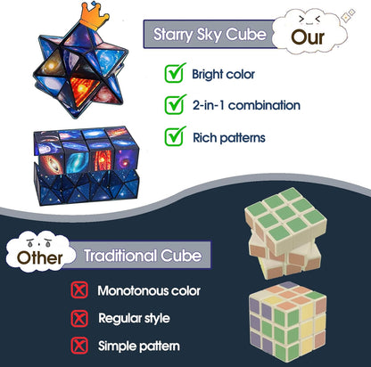 Luaxkpi Toys for Boys Age 8-12 Gifts for 9 10 11 12 Year Old Boy Girls, Infinity Cube Fidget Toy for Kids Ages 8-10 Star Cubes for Boys Girl Toys 10-12 Years Old Birthday Presents Gift Ideas