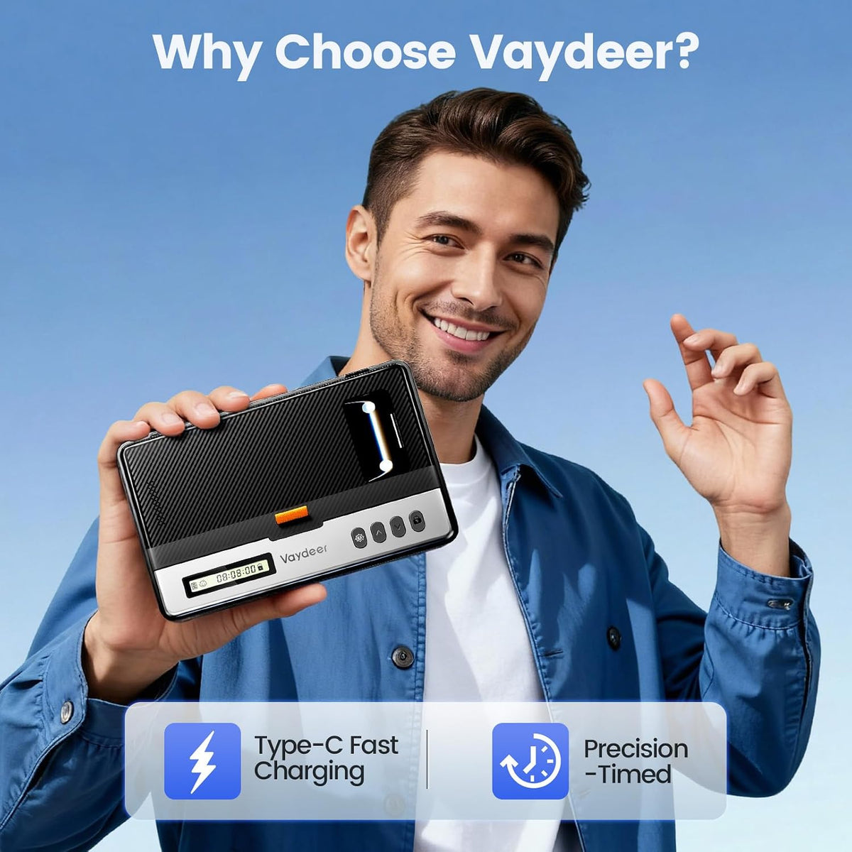 Vaydeer Phone Lock Box with Timer, 99-Hour Lock