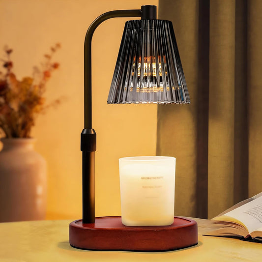 Candle Warmer Lamp with Timer Dimmable, Lamp Candle Warmer for Jar Candles，Birthday Gifts for Women Mom Friend Sister, House Warming Gifts Vintage Home Decor，Wax Warmer Lamp with 2 Bulbs