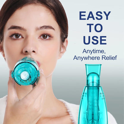 Flutter Valve Breathing Exercise Device for Lungs, Mucus Removal Device, Adjustable Resistance Breathing Trainer, Portable Lung Exerciser for Mucus Clearance