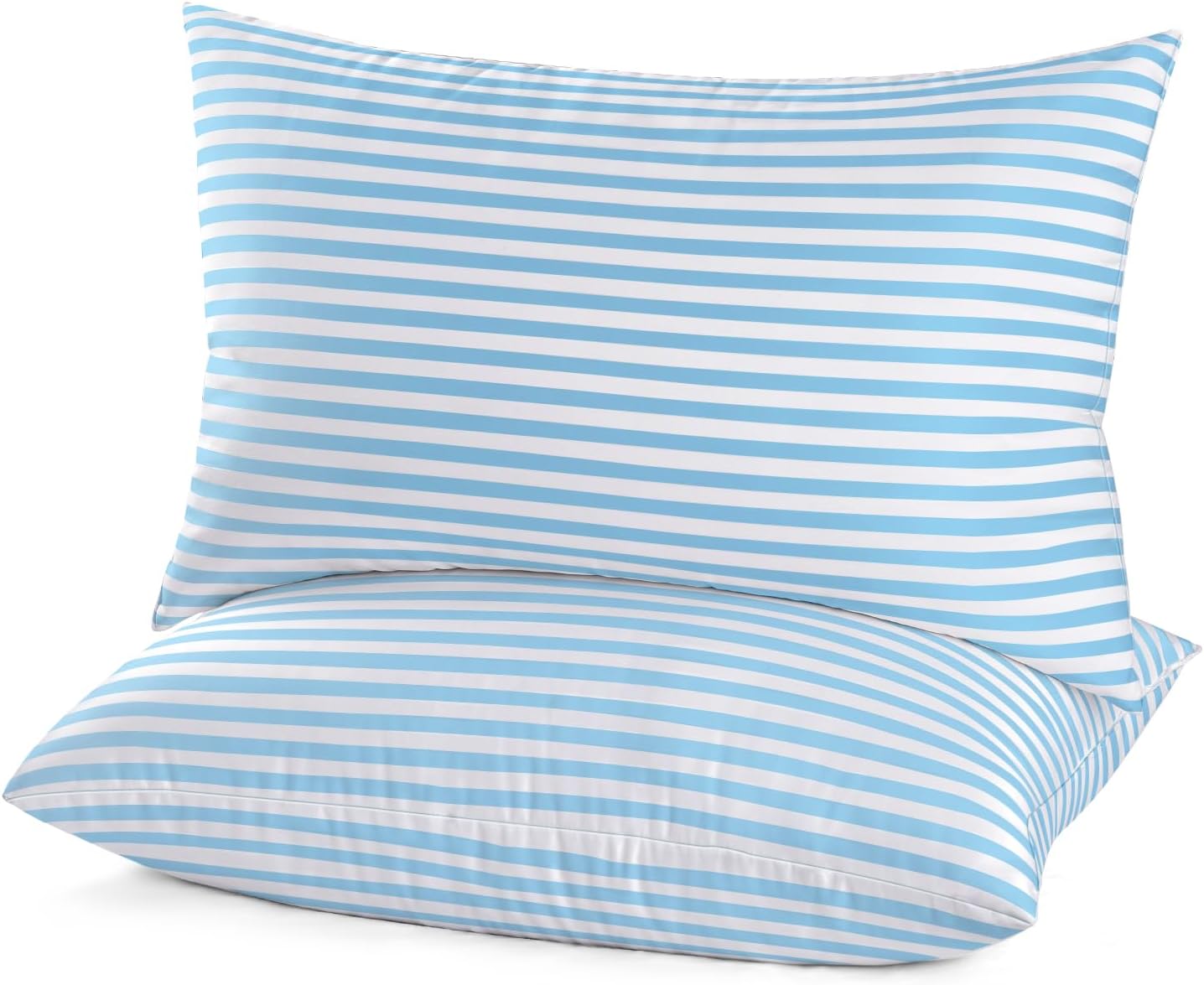 EIUE Hotel Collection Bed Pillows for Sleeping 2 Pack Queen Size，Pillows for Side and Back Sleepers,Super Soft Down Alternative Microfiber Filled Pillows,20 x 30 Inches