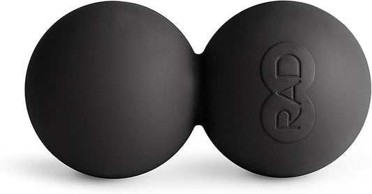 RAD Original Peanut Massage Ball – Medium Density Yoga Deep Tissue Roller Ball – Myofascial Release for Back, Neck, Feet, Psoas & Spine – Suboccipital & Thoracic Trigger Point Therapy