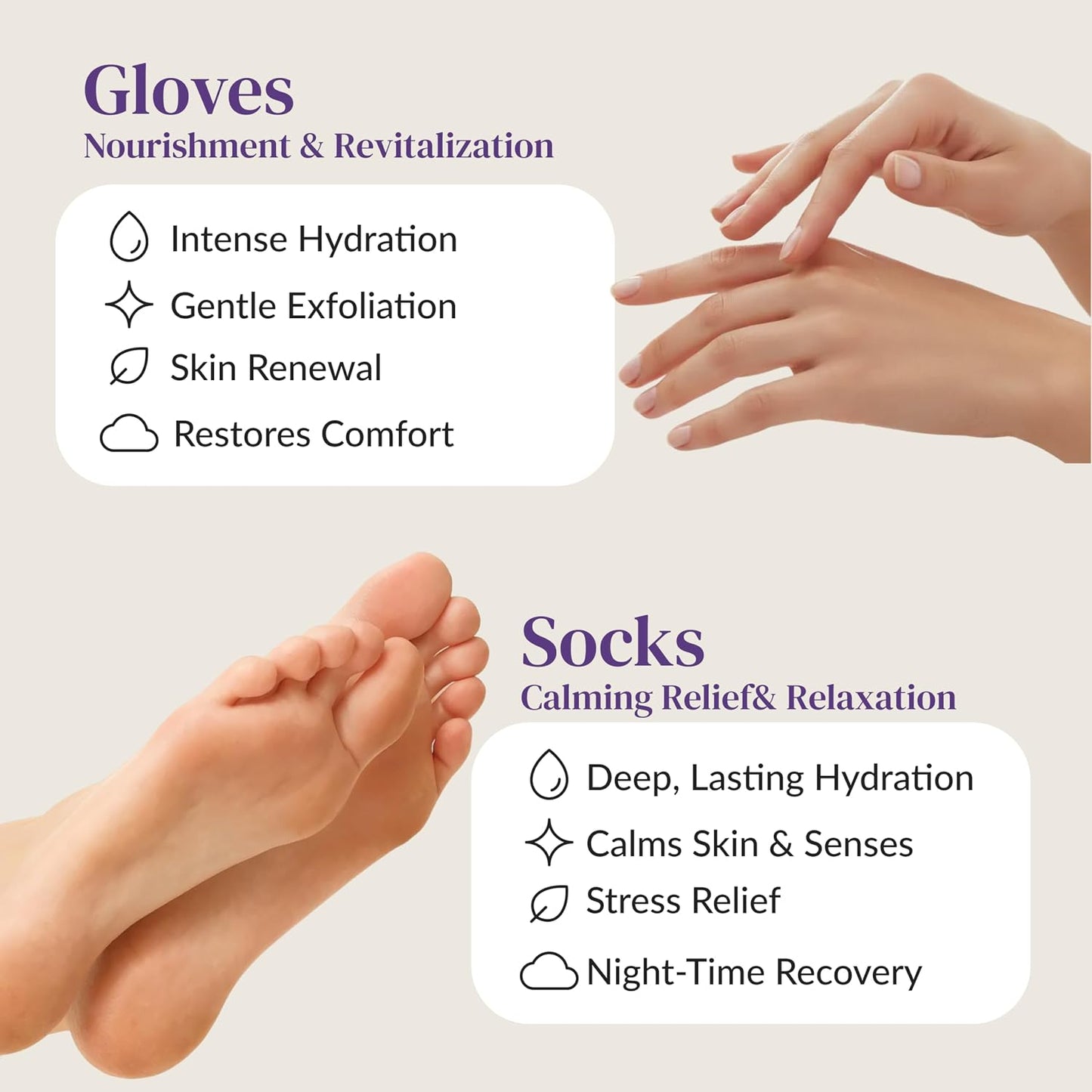 Epielle Foot Peel Mask | 2 Pairs | For Cracked Heels, Dead Skin & Calluses | Smooth & Repair Rough, Dry Skin | Beauty Gift, Spa Day, Gift Set | Korean Skincare