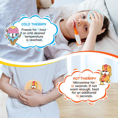 Small Ice Packs, 6 Pcs, Reusable Mini Gel Cold Packs for Injuries, Hot Cold Compress for Kid's Boo Boos, Headaches, Wisdom Teeth, Breastfeeding, Pain Relief, Fever, Mosquito Bite, First Aid 3" X 4.5"