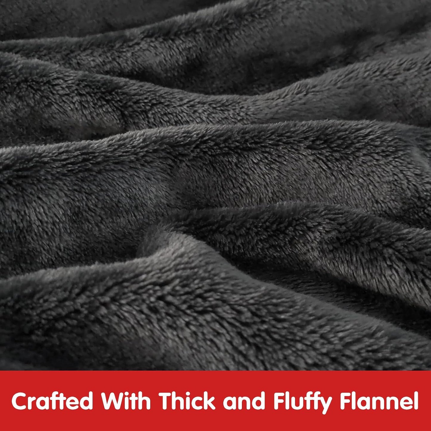 Waitu Wearable Blanket Sweatshirt Gifts for Women and Men, Warm and Cozy Giant Blanket Hoodie, Thick Flannel Blanket with Sleeves and Giant Pocket - Dark Gray